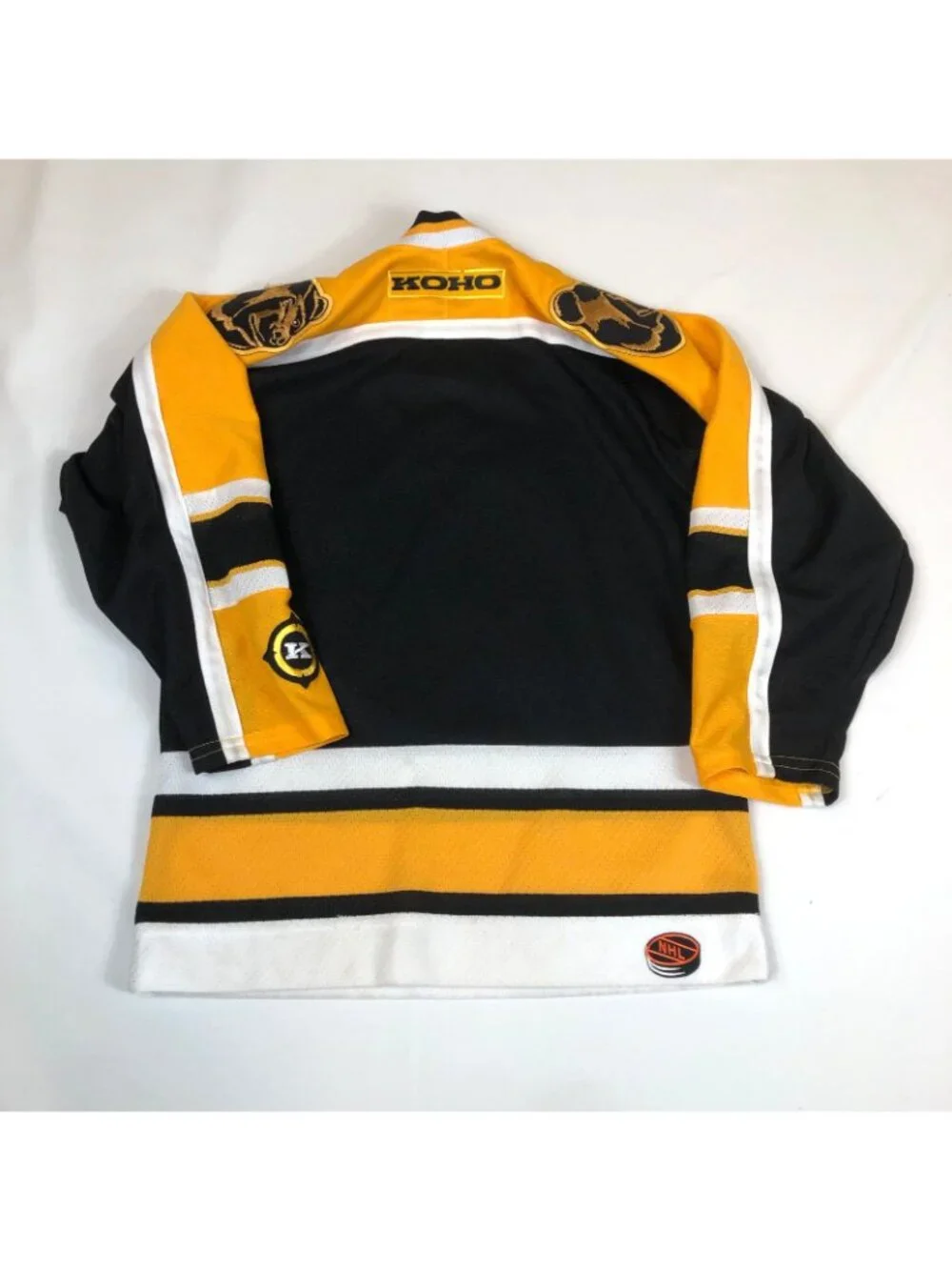 Vintage Boston Bruins Youth KOHO Hockey Jersey Kids Size S/M Made in Canada